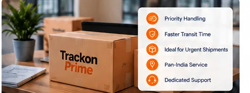 Illustrative courier parcel and shipping paperwork